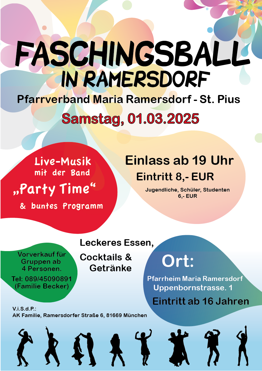 Faschingsplakat Ramersdorf 2025